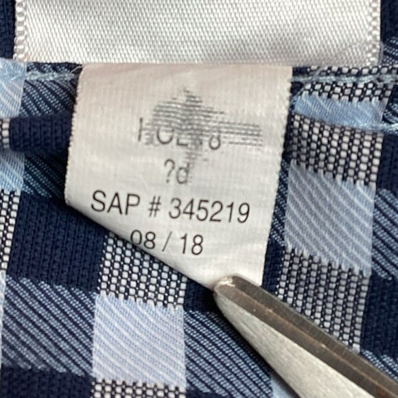 Ben Sherman Mens Blue & White Gingham Button-Up Shirt M 15-15.5 34-35 Long Sleev - Picture 7 of 8